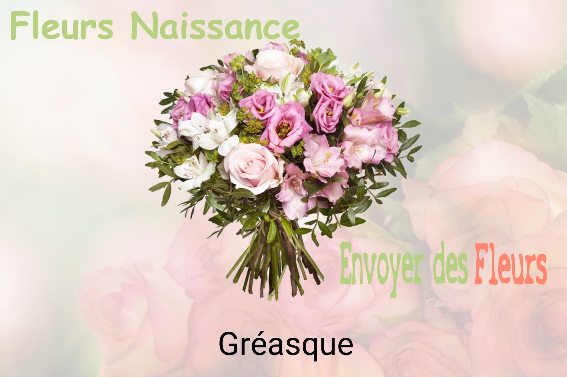 Bouquet de fleurs de naissance livré à Gréasque